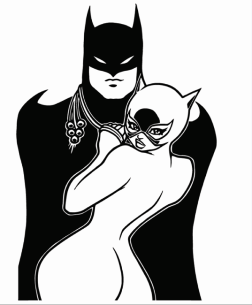 Женщина кошка логотип