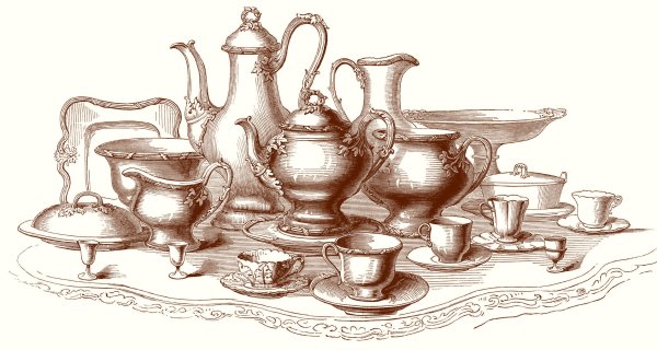 Чайная церемония в графике