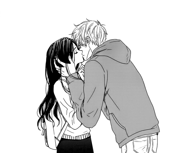 Anime Kiss чб