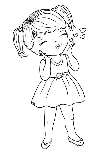 Раскраска куколка