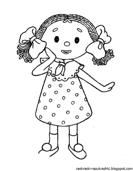 Раскраска шарлотка Земляничка