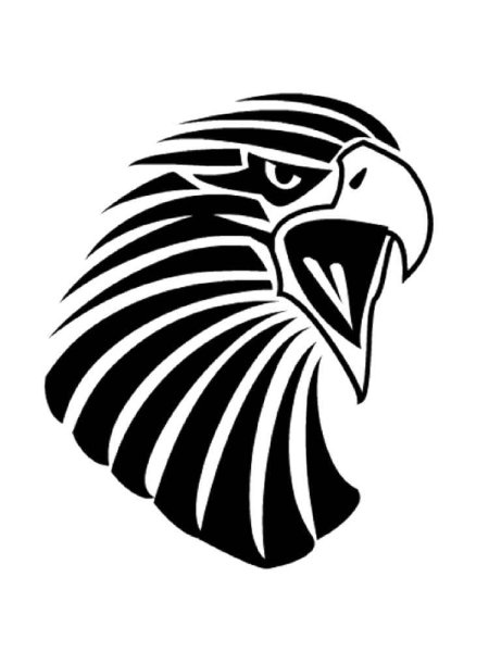 Трафарет орла