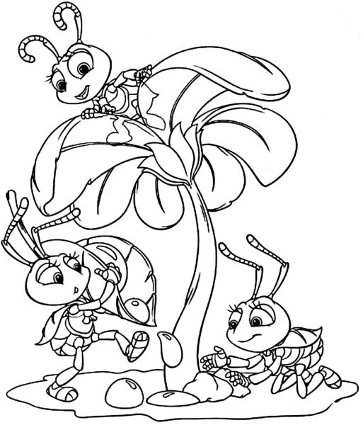 Муравей раскраска