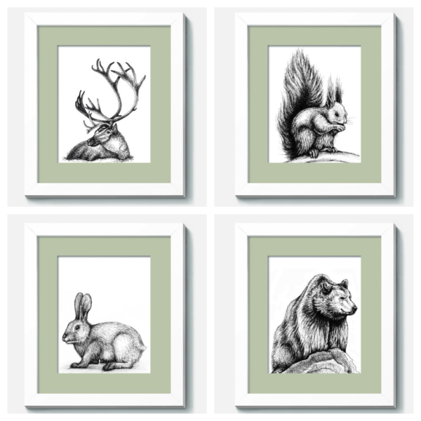 Картина в раме с паспарту