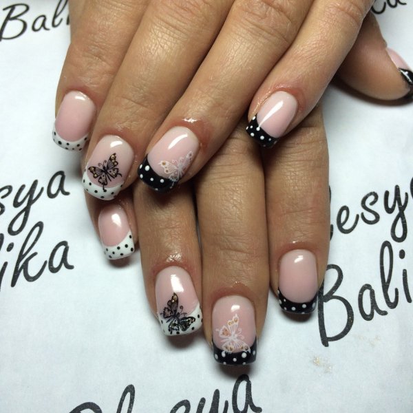 Черный френч с рисунком