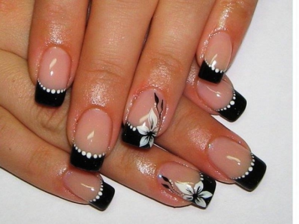 Черный френч с рисунком