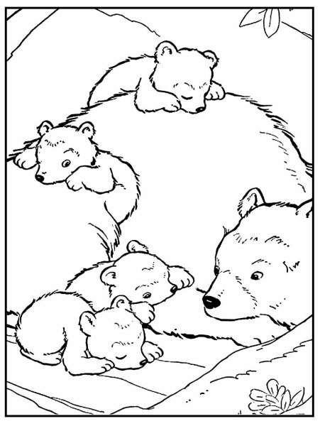 Лисья Нора раскраска для детей