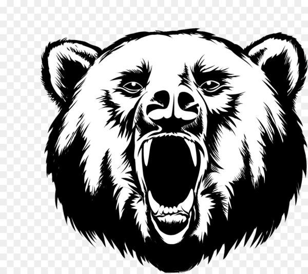 Медведь черно белый