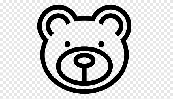 Морда медведя раскраска