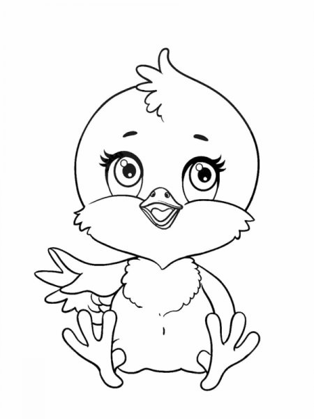 Цыпленок рисунок