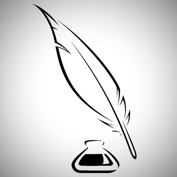 Трафарет перо для письма
