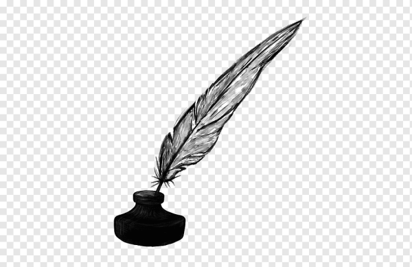 Перо и чернила без фона