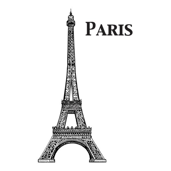 Макет для печати Париж