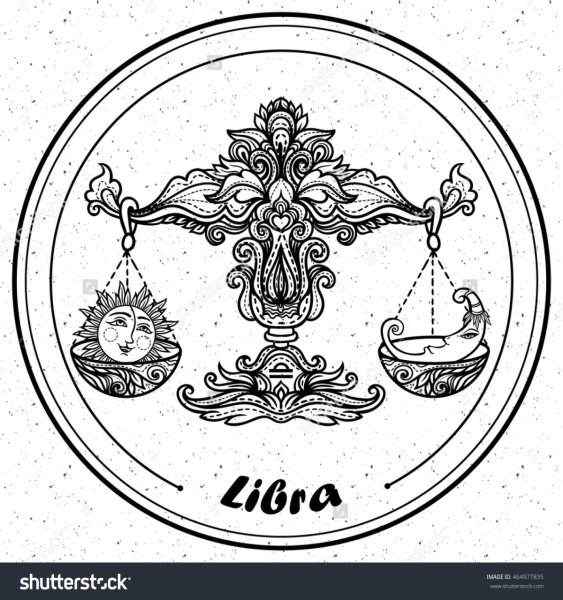 Весы тату Графика