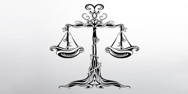 Весы знак зодиака эскиз