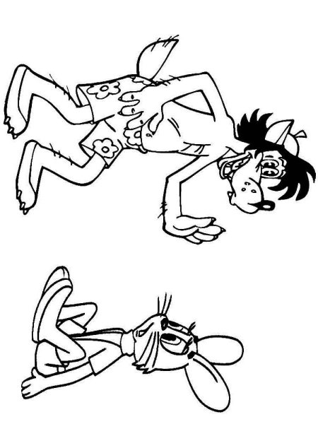 Волк из ну погоди разукрашка