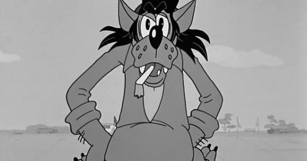 Волк из ну погоди с сигаретой