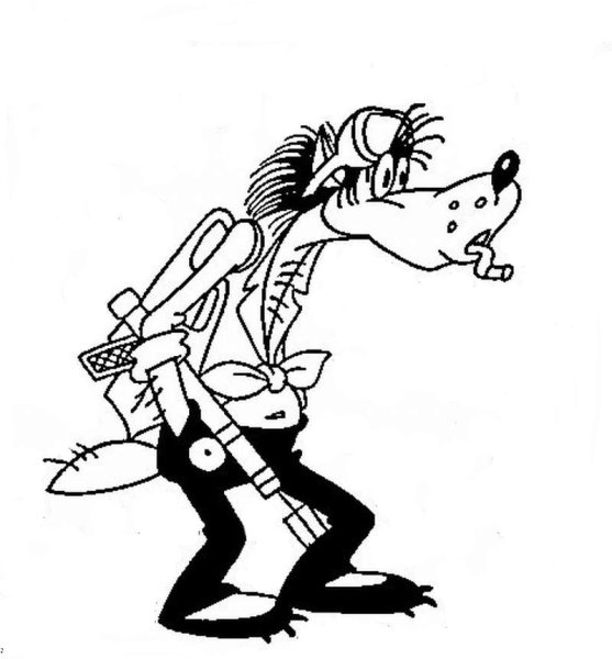 Волк из ну погоди эскиз