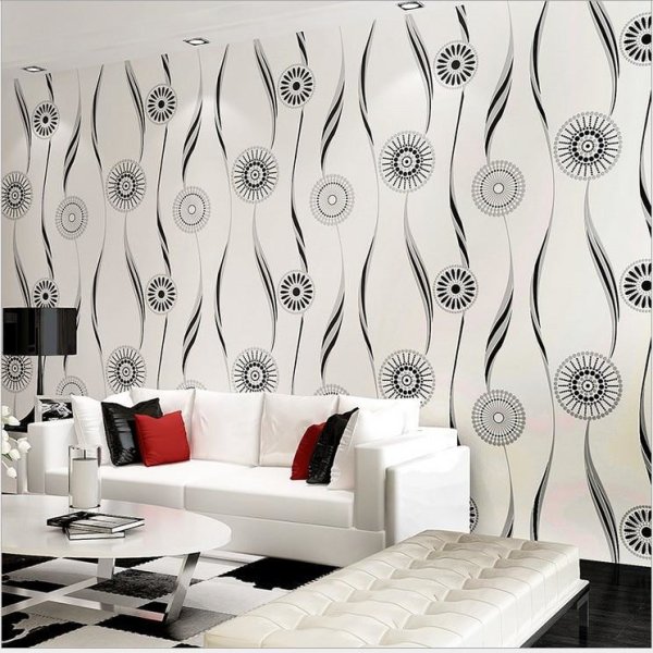 Обои настенные черно белые