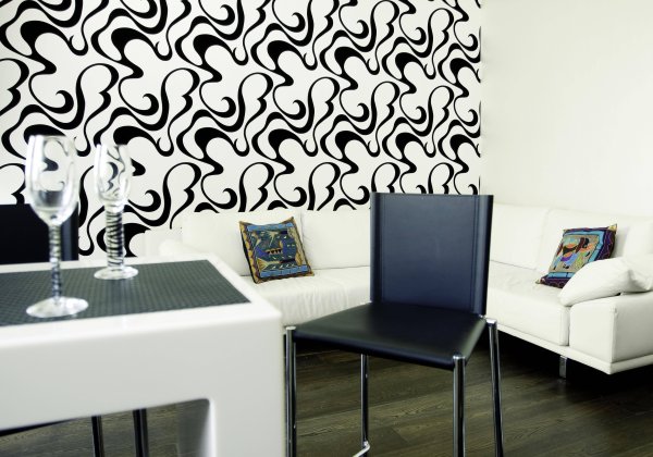 Обои в черно белом стиле