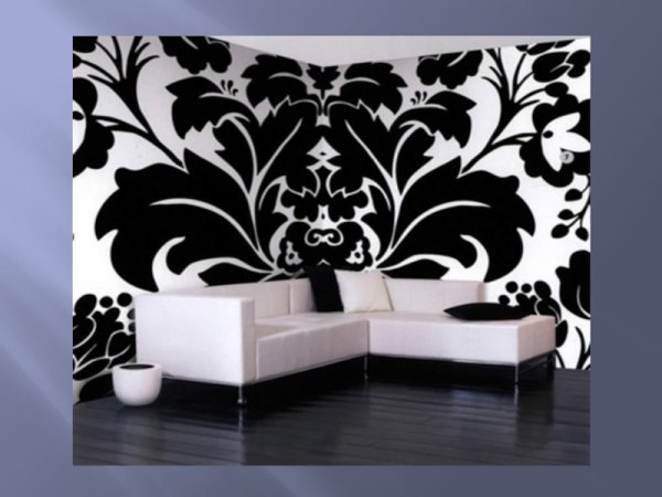 Обои для зала черно белые
