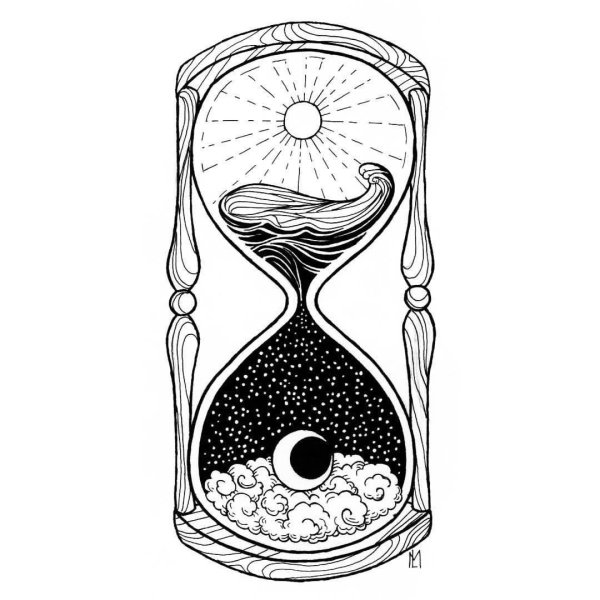 Песочные часы рисунок