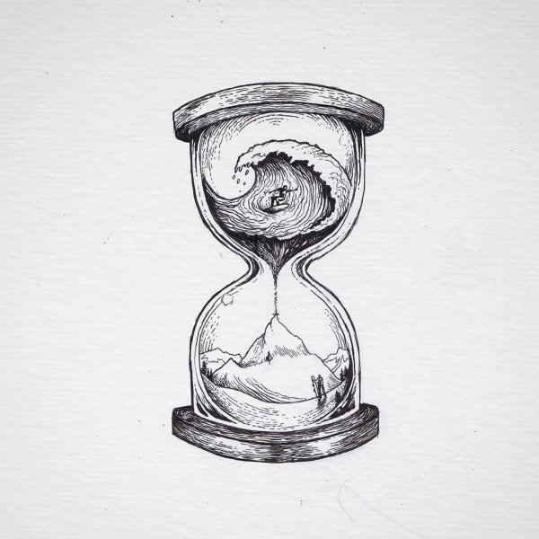 Стилизованные песочные часы
