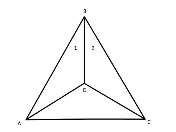Равнобедренный треугольник вырезать