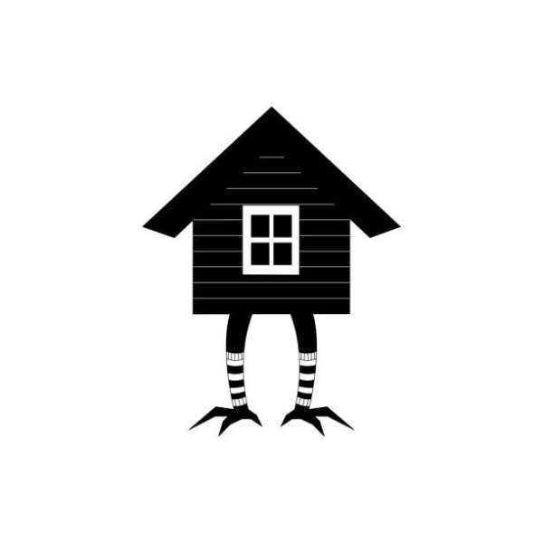 Избушка на курьих ножках вектор