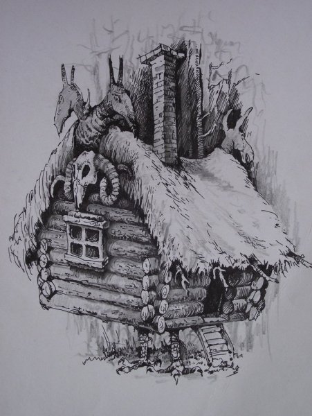 Избушка рисунок