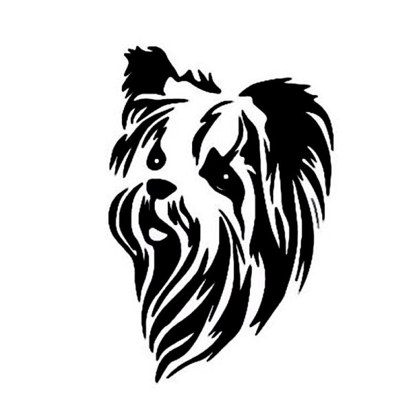 Йоркширский терьер силуэт