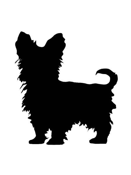 Йорк терьер силуэт