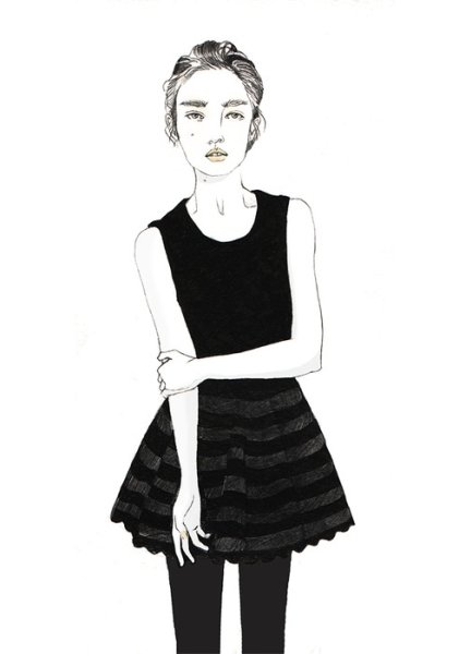 Распечатка девушки в полный рост