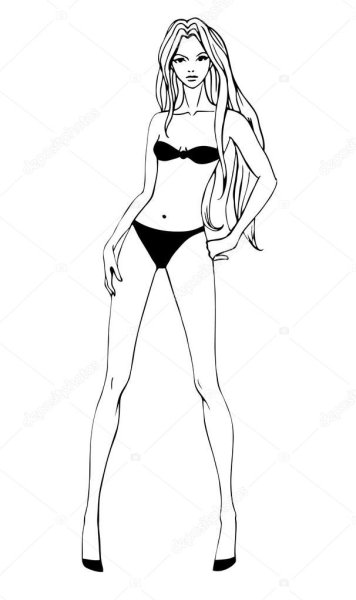 Худые аниме девушки