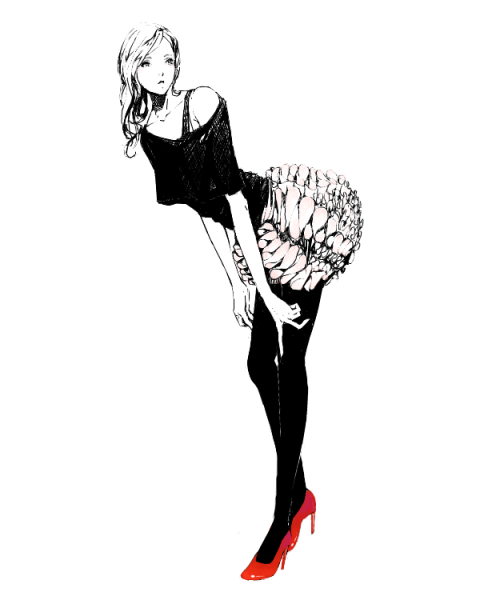 Картинки для срисовки девушки со спины