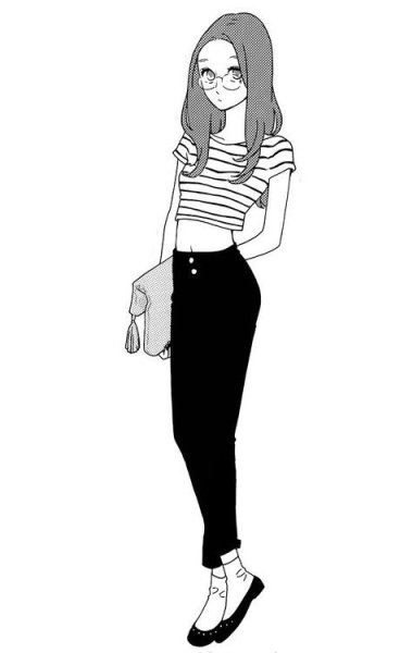 Аниме девушка грустная в полный рост