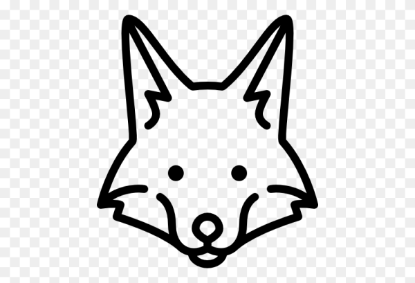 Силуэт головы лисы