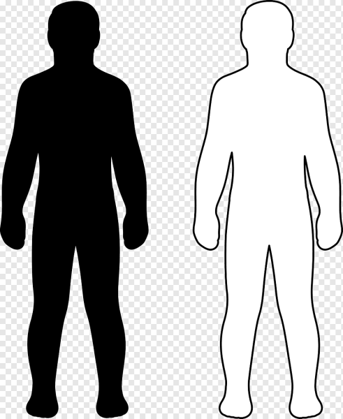 Силуэт человека схематичный
