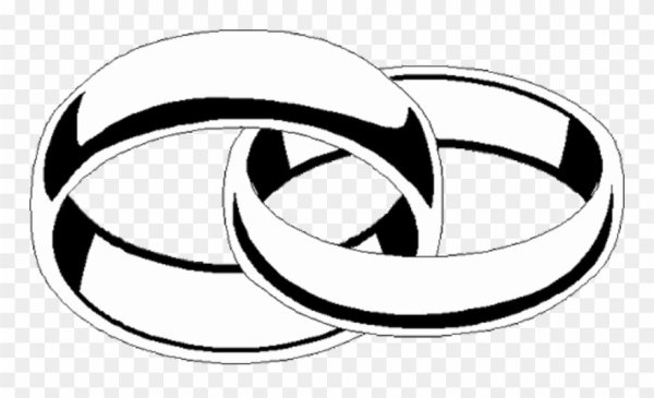 Свадебные кольца черно белые