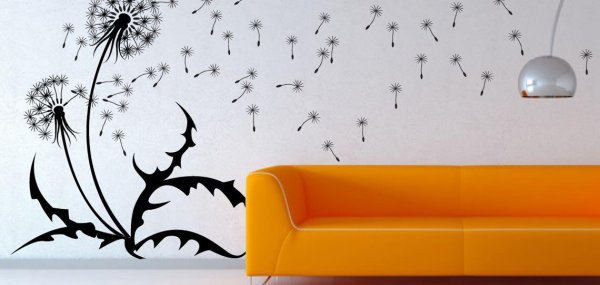 Трафареты одуванчика для мебели