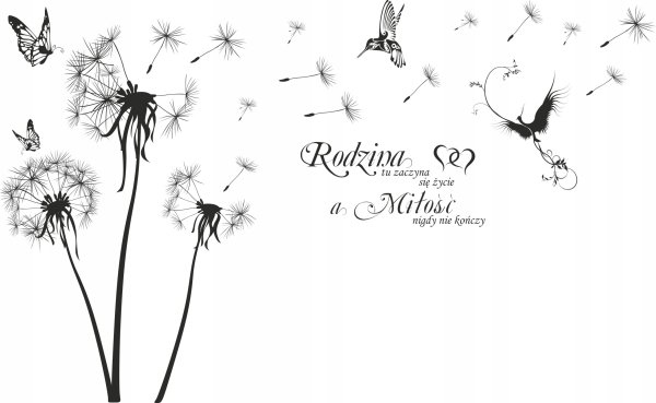 Роспись стен одуванчики