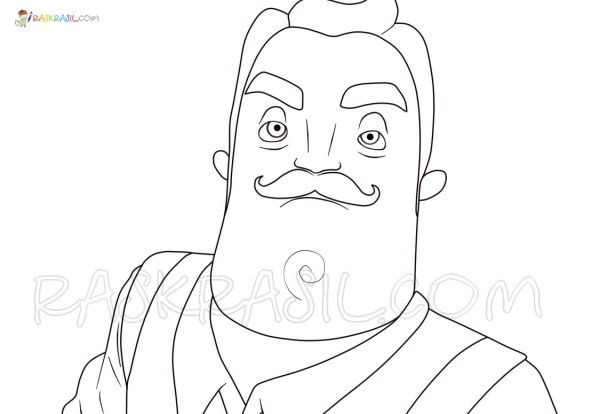 Превед сосед раскраска