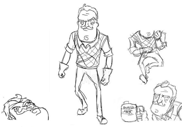 Сосед раскраска