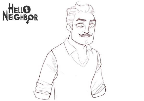 Разукрашка привет сосед