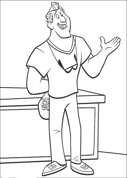 Сосед раскраска