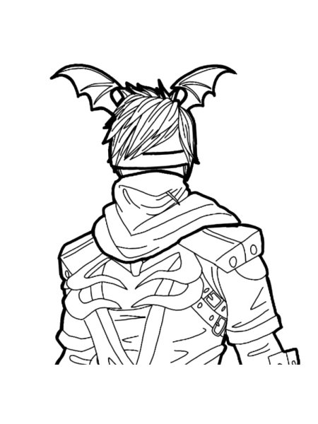 Раскраски Fortnite Ронин