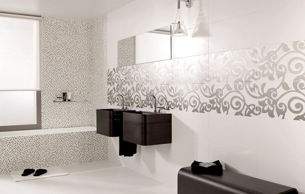 Плитка с узором в ванную