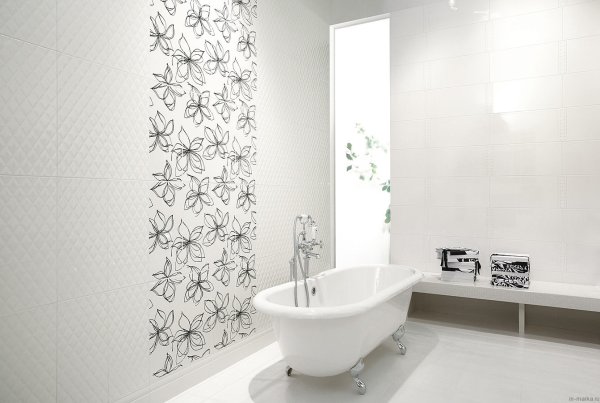 Плитка Impronta bianconero Bianco romantico Dec декор 2