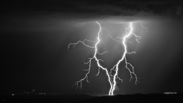 Природа в состоянии бури грозы