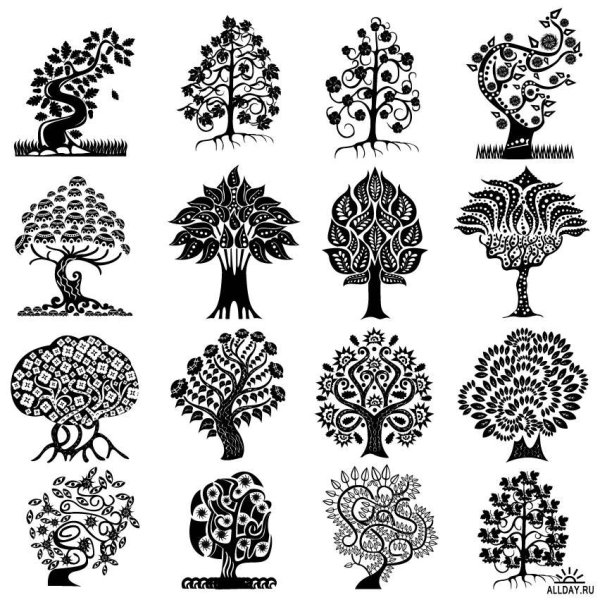 Стилизованное декоративное дерево